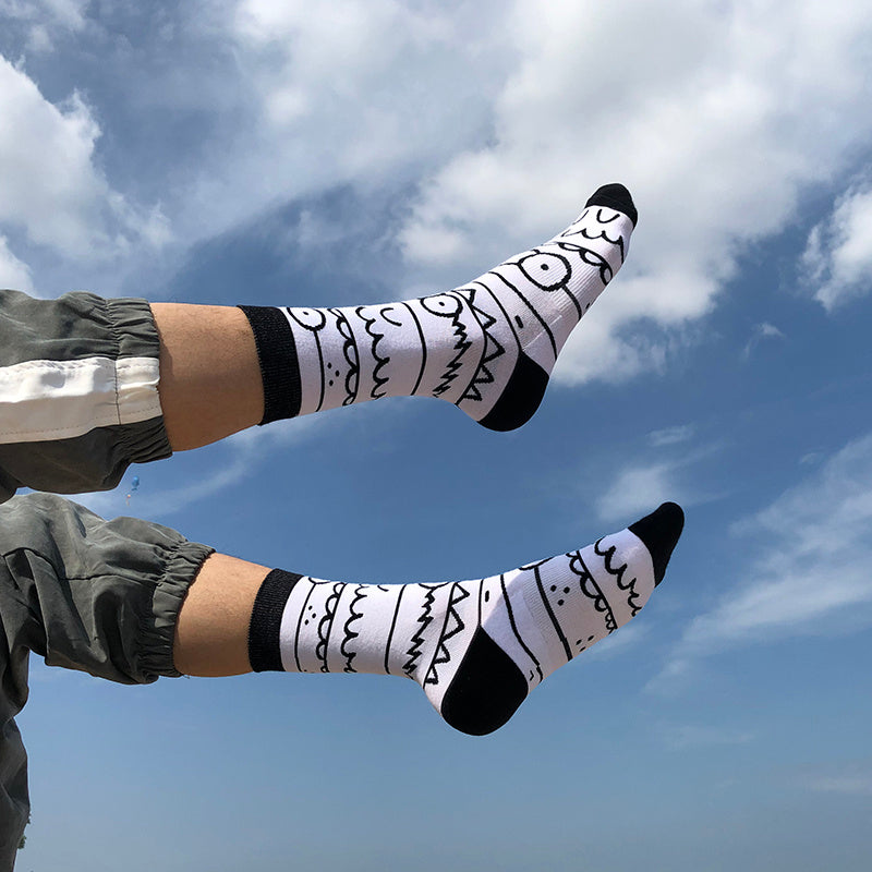 Colorful Cartoon tube socks