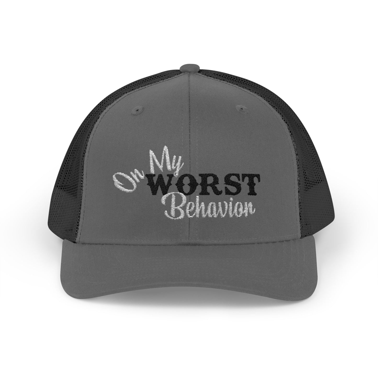 'On My Worst Behavior' - Snapback Trucker Cap