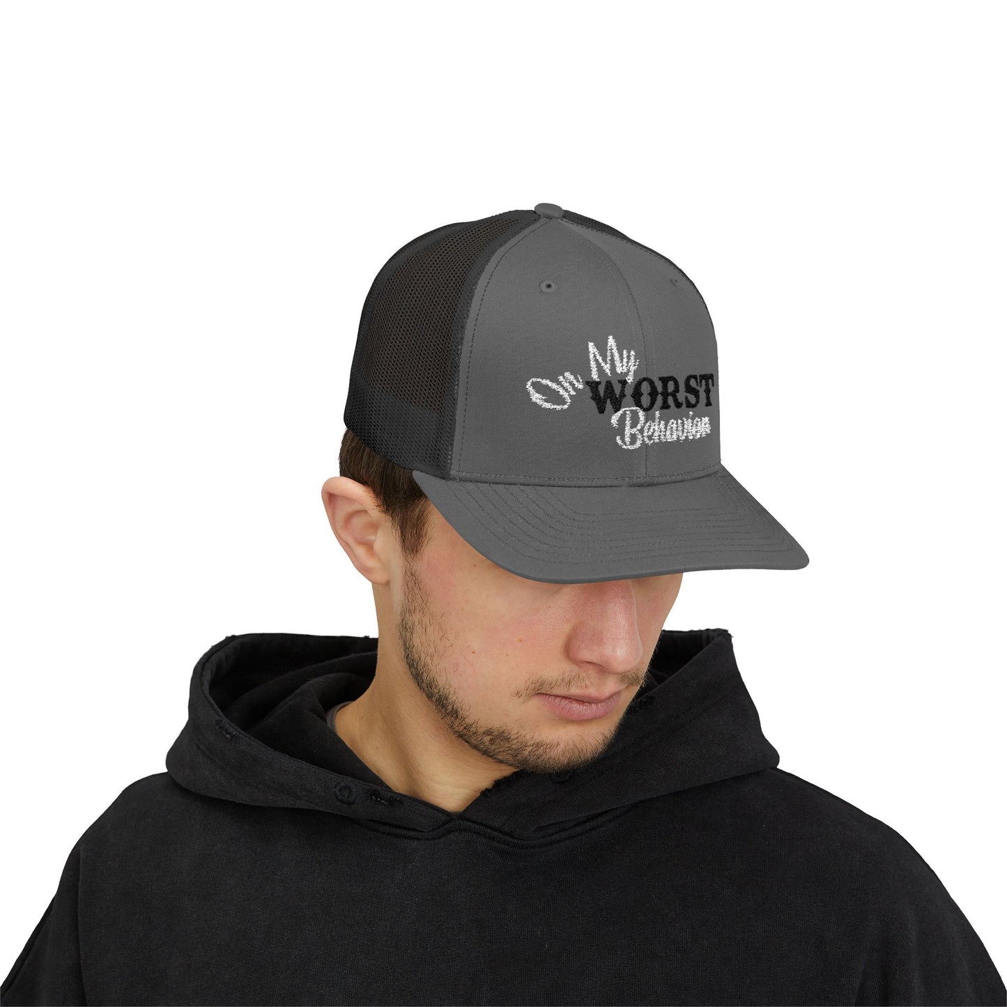 'On My Worst Behavior' - Snapback Trucker Cap