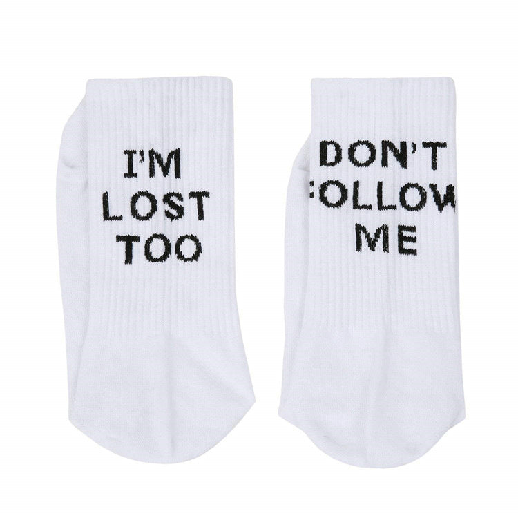 "Don't Follow Me" Socks
