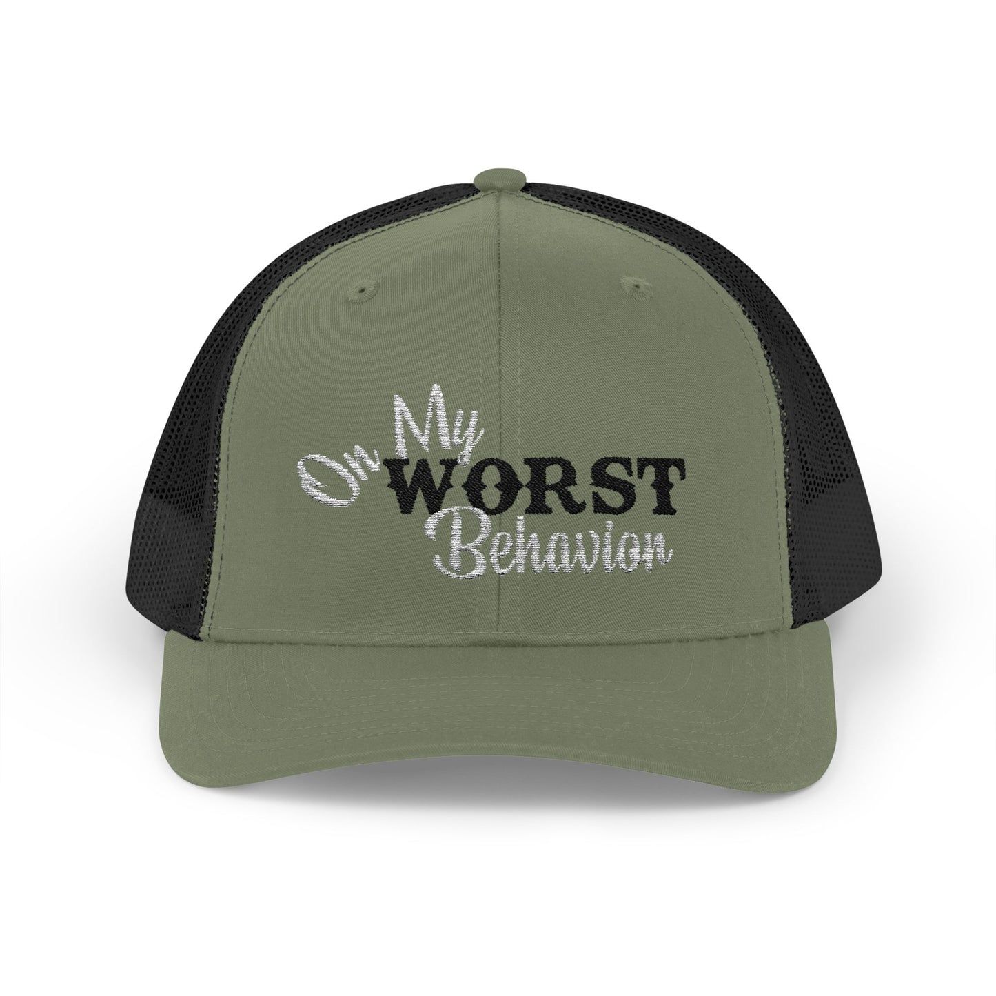 'On My Worst Behavior' - Snapback Trucker Cap