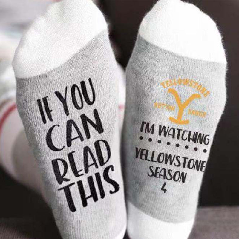 "Watching Yellowstone" Socks
