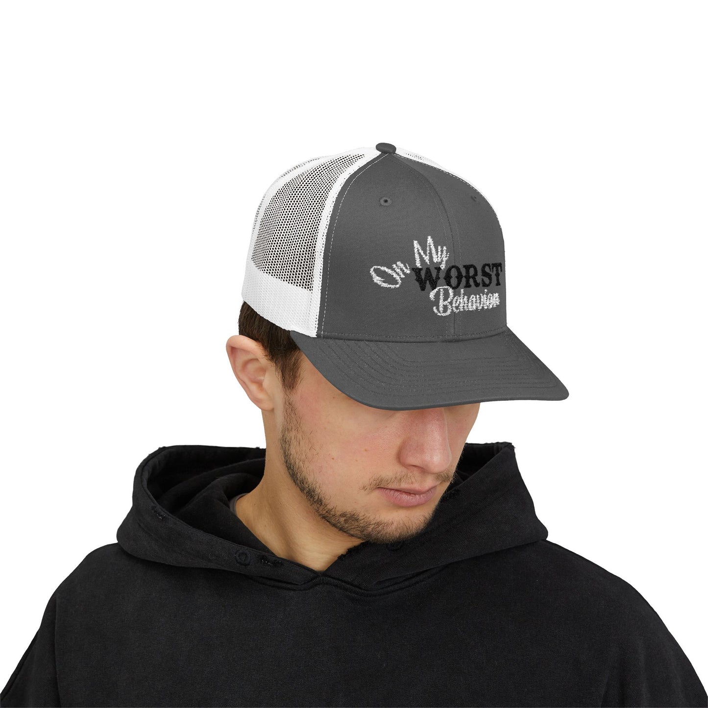 'On My Worst Behavior' - Snapback Trucker Cap
