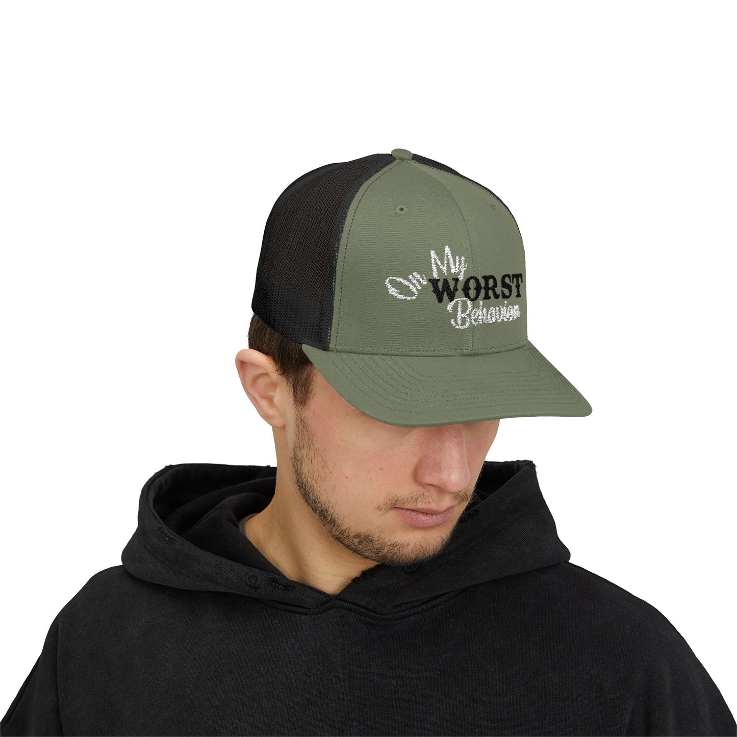 'On My Worst Behavior' - Snapback Trucker Cap