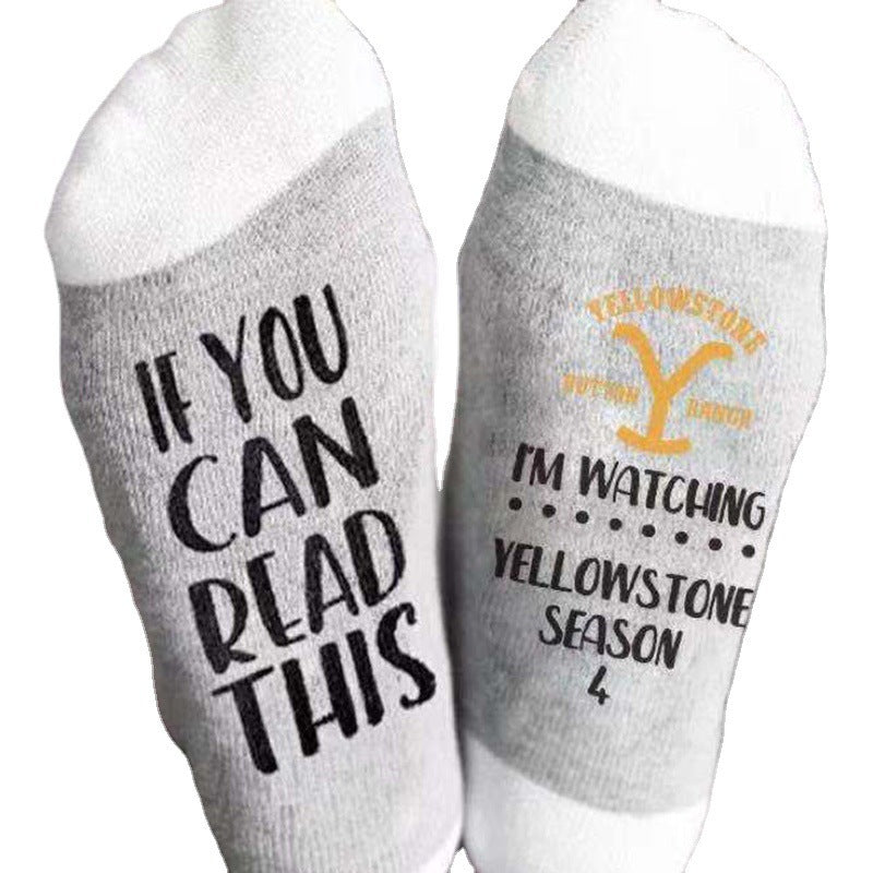 "Watching Yellowstone" Socks
