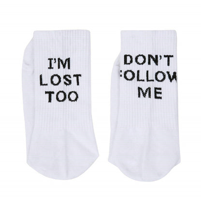 "Don't Follow Me" Socks