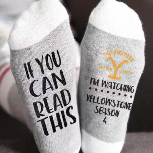 "Watching Yellowstone" Socks
