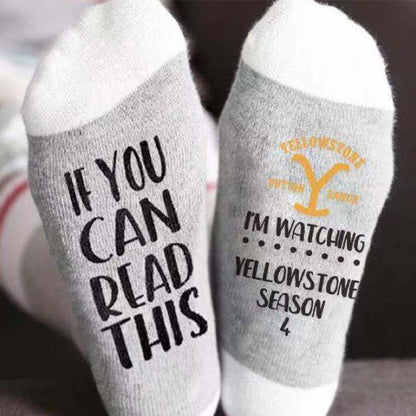 "Watching Yellowstone" Socks